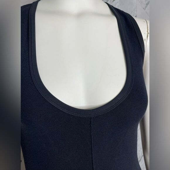 James Perse Midi Dress Stretch Fitted Sleeveless 1 (S) - Picture 4 of 8
